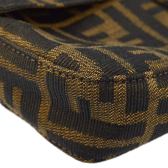 FENDI Brown Zucca Baguette Handbag 112824 - Picture 5 of 10